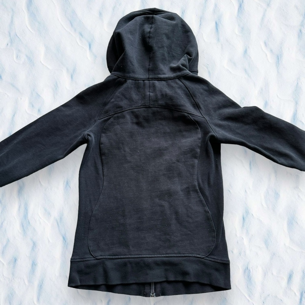 Lululemon Athletic Women Scuba Full zip hoodie black Sz 6 Workout Gym Casual - Picture 2 of 8